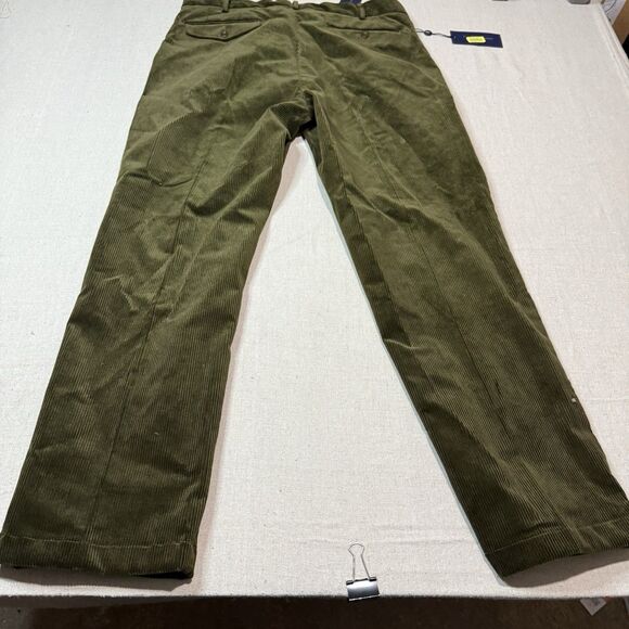NWT Polo Ralph Lauren Pants Mens 36-30 Green Corduroy Stretch Classic Fit New - Picture 3 of 7